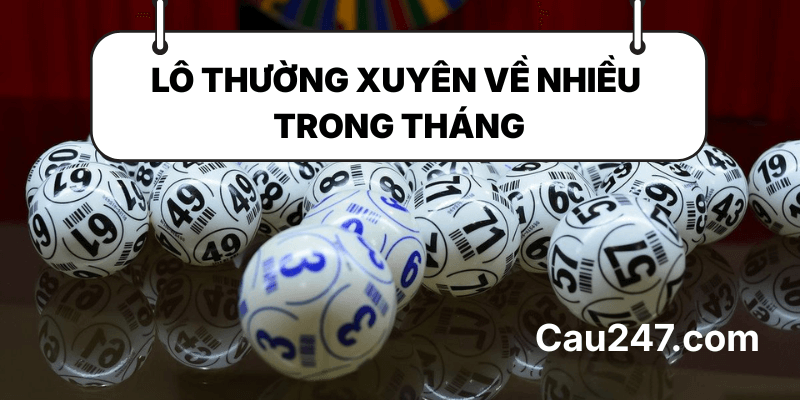 Tổng hợp lô thường xuyên về trong tháng 