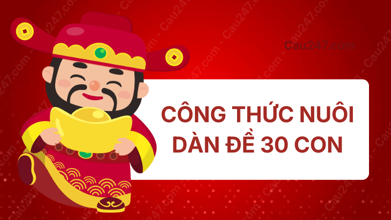 công thứ dàn đề 30 số khung 3 ngày