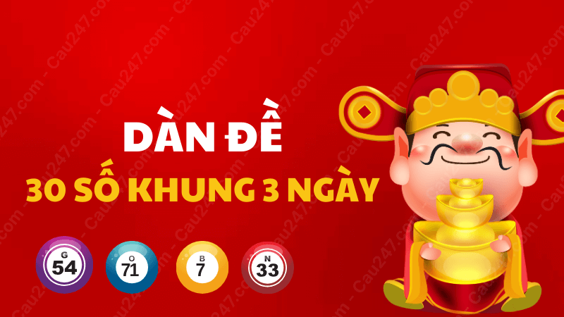 dàn đề 30 số khung 3 ngày