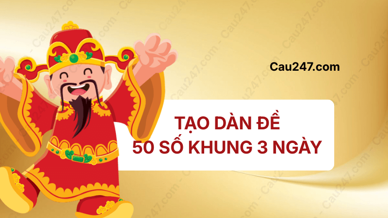 dàn đề 50 số khung 3 ngày