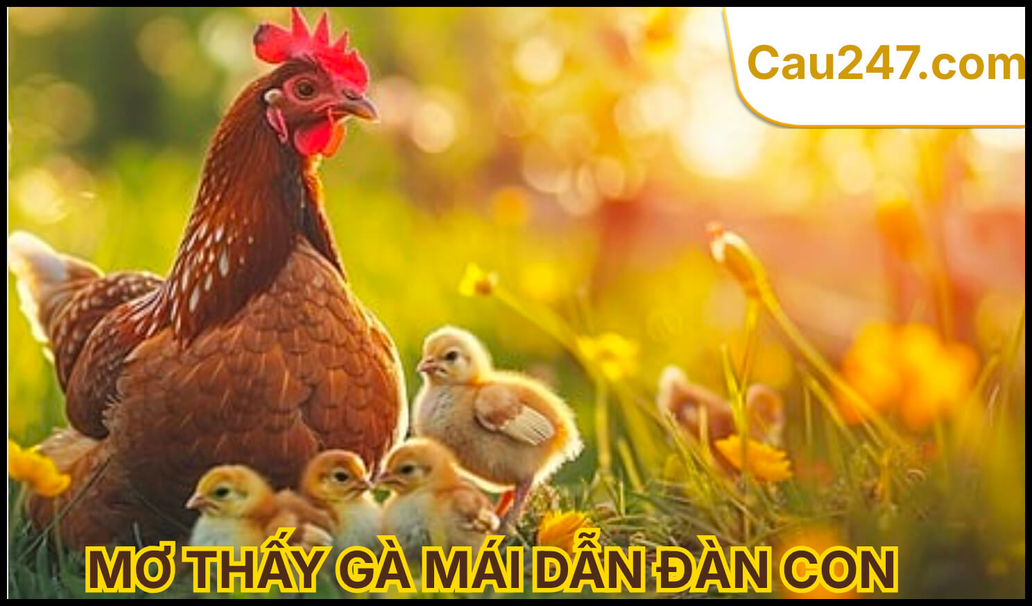 Mơ thấy g&agrave; m&aacute;i dẫn đ&agrave;n con